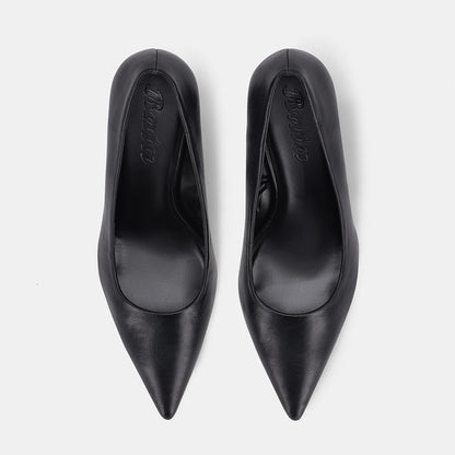 York Wedge Court Shoe - Black