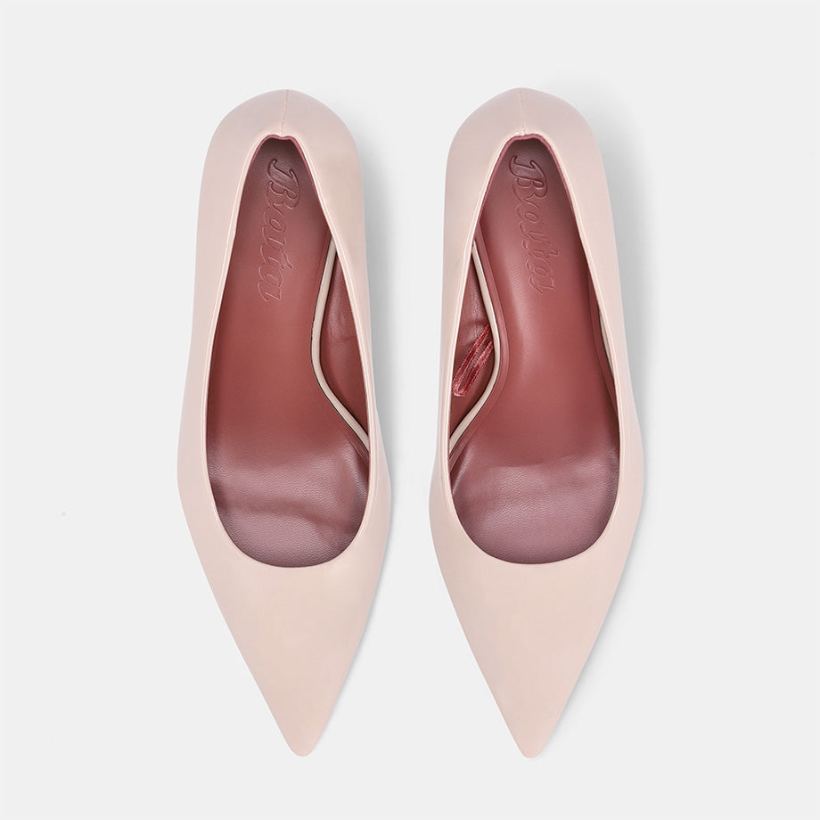 York Wedge Court Shoe - Blush