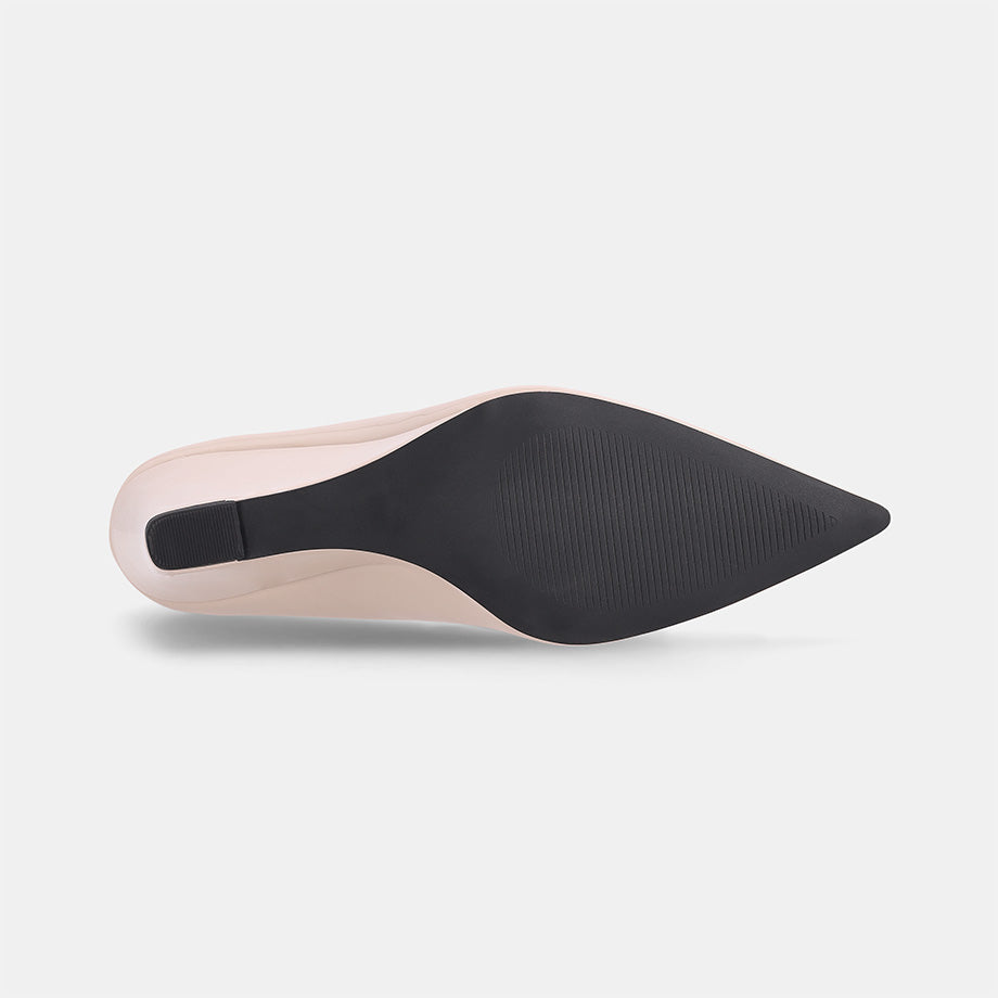 York Wedge Court Shoe - Blush