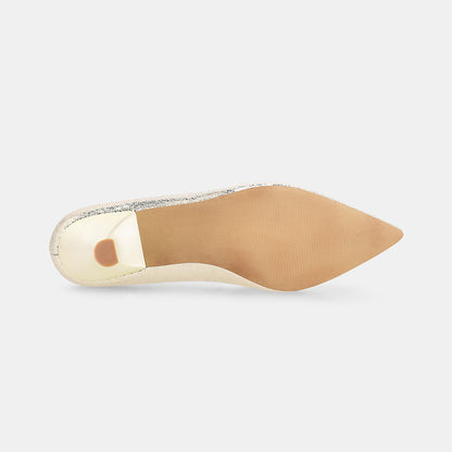 Detroit Pointed Court Shoe - Gold