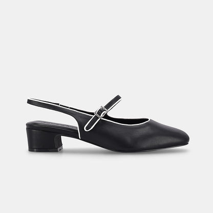 Memphis Mary Jane Slingback - Black