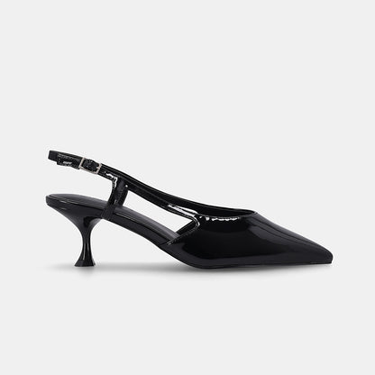Detroit Slingback Heel - Black