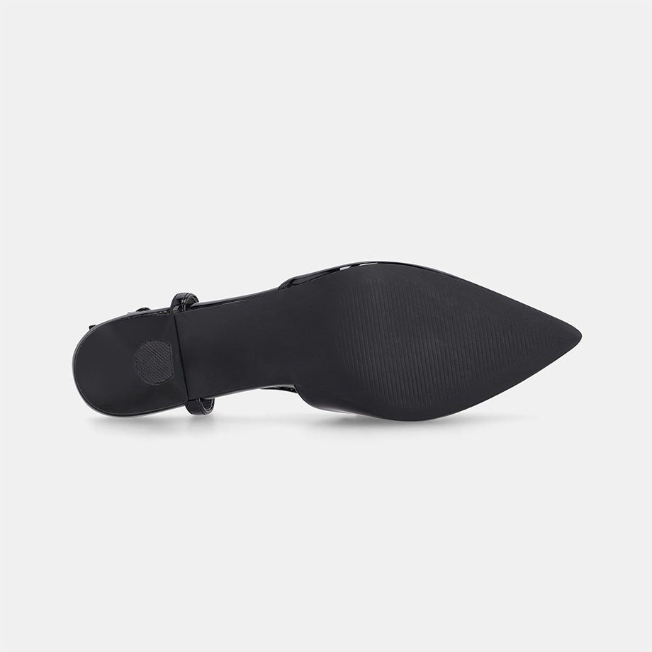 Detroit Slingback Heel - Black