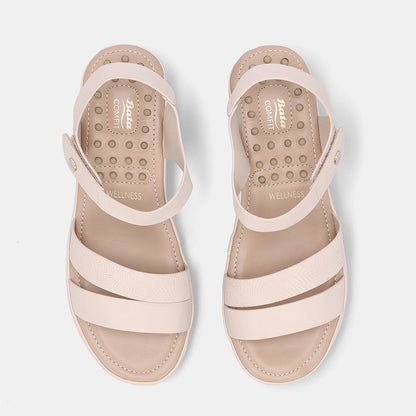 Catherine Wedge Sandal - Beige