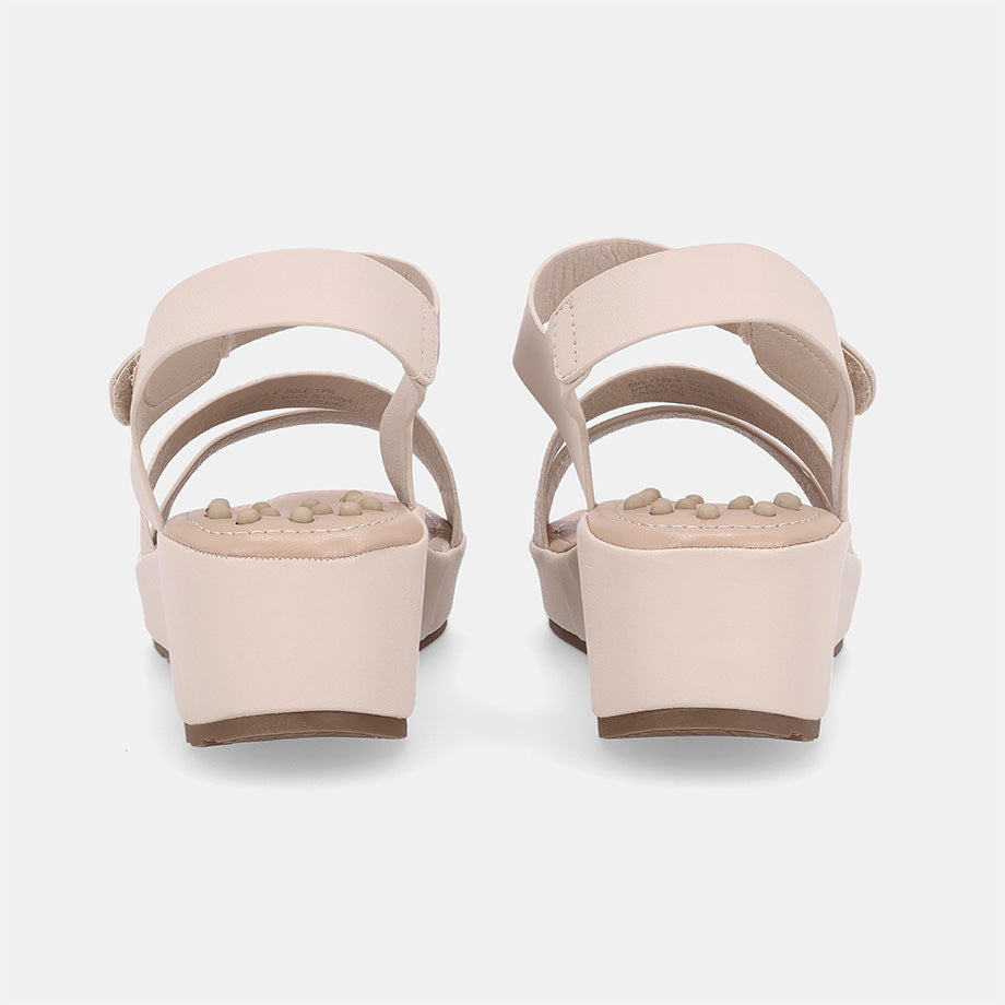 Catherine Wedge Sandal - Beige