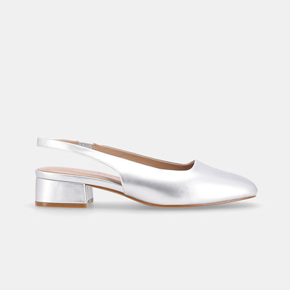 Memphis Metallic Slingback - Sliver