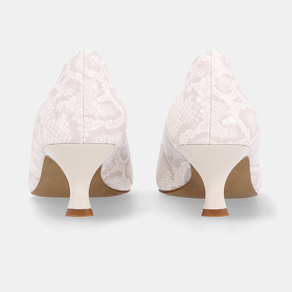Detroit Pointed Court Shoe - White