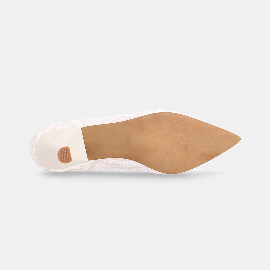 Detroit Pointed Court Shoe - White
