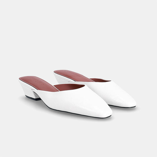 Bristol Classic Mule - White