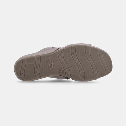 Caca Double Strap Wedge-Pewter