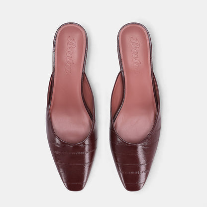 Bristol Classic Mule - Burgundy