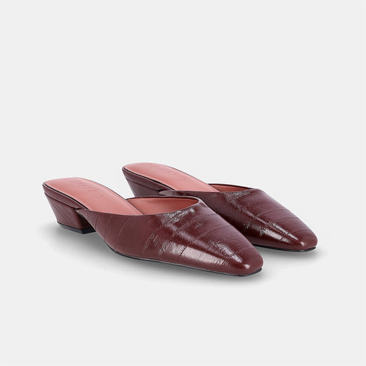 Bristol Classic Mule - Burgundy