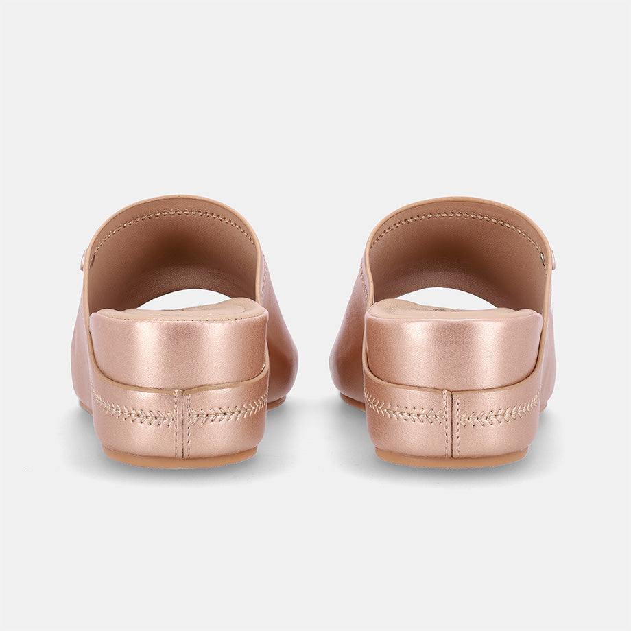 Caca Rose Gold Slip-on Wedge Sandal