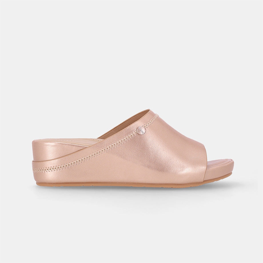 Caca Rose Gold Slip-on Wedge Sandal