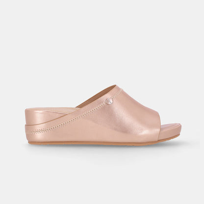 Caca Rose Gold Slip-on Wedge Sandal