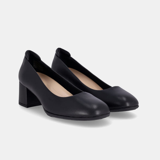 Flora Court Heel-Black
