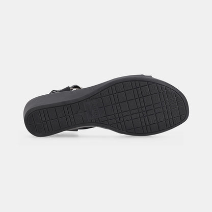 Capriy Comfort Wedge Sandal - Black