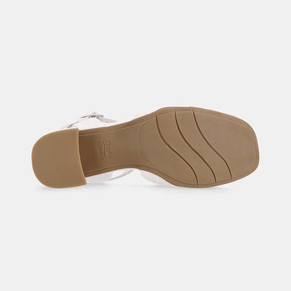 Federica Block Sandal - White