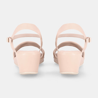 Capriy Comfort Wedge Sandal - Nude