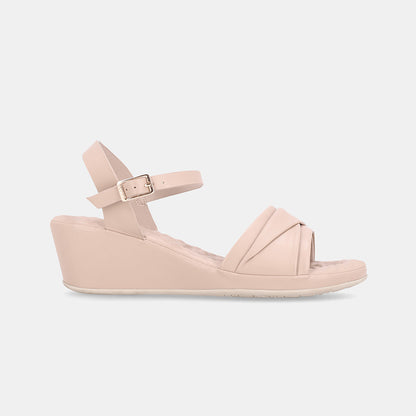 Capriy Comfort Wedge Sandal - Nude