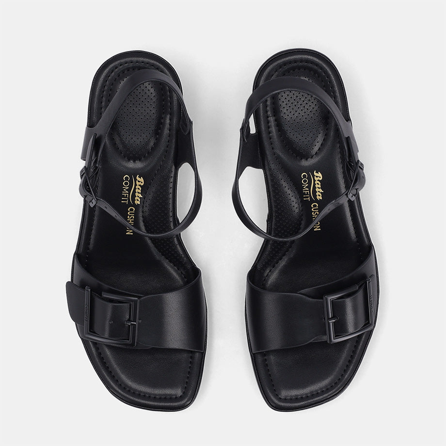Clarey Block Heel - Black