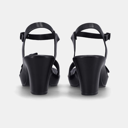 Clarey Block Heel - Black