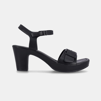 Clarey Block Heel - Black