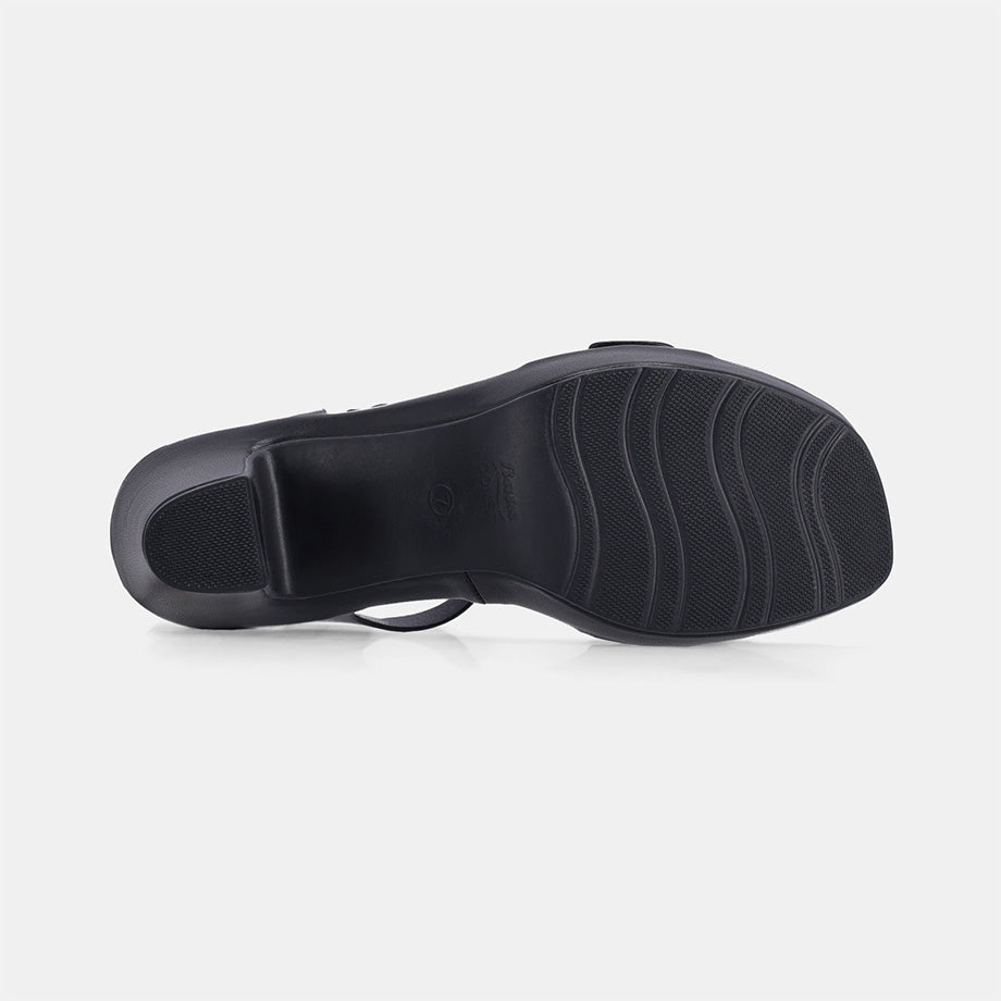 Clarey Block Heel - Black