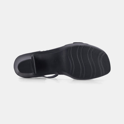 Clarey Block Heel - Black