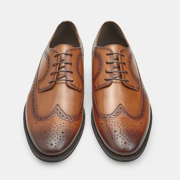 Leather Cuzco Lace-Up - Tan