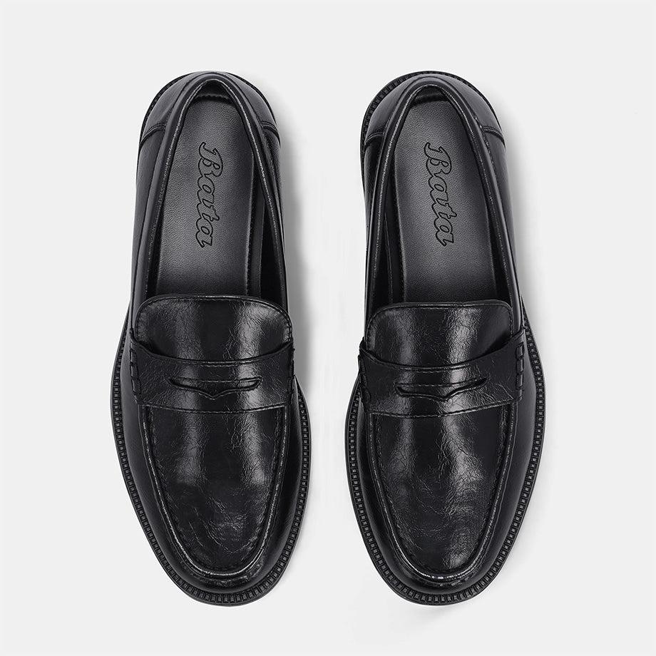 Madrid Classic Penny Loafer - Black