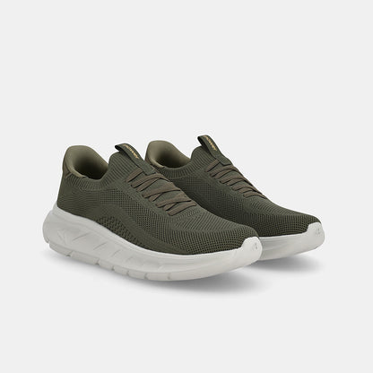 Mens Journey Slip-On Trainer - Military Green