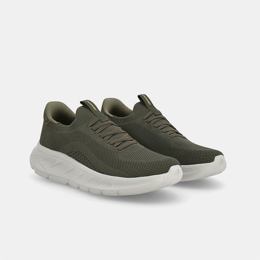 Mens Journey Slip-On Trainer - Military Green