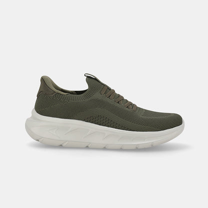 Mens Journey Slip-On Trainer - Military Green