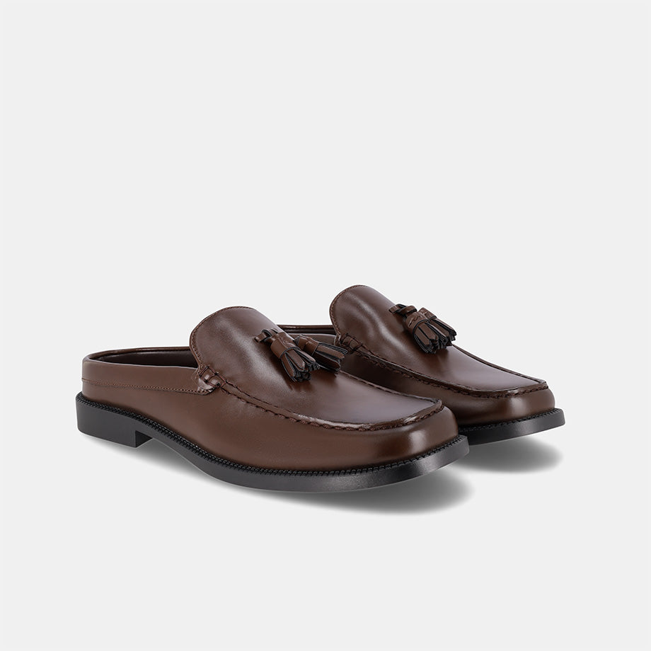 Lido Horsebit Mule - Brown