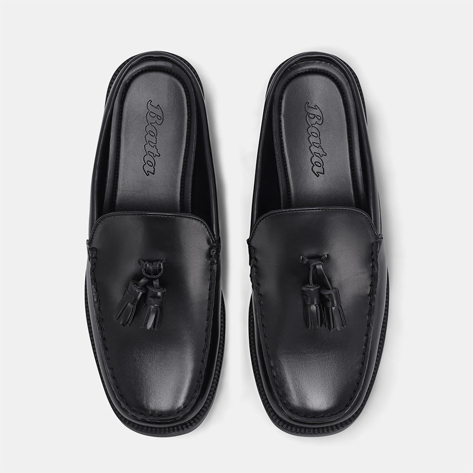 Lido Horsebit Mule - Black