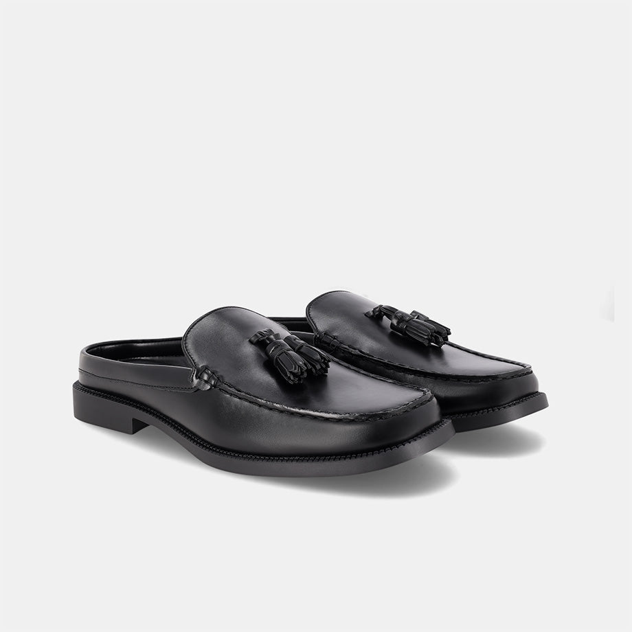 Lido Horsebit Mule - Black