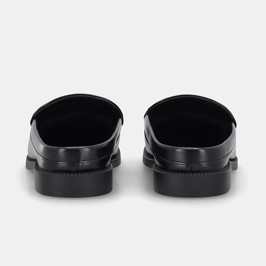 Lido Horsebit Mule - Black
