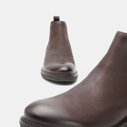 Men's Leather Chelsea Boot - Brown